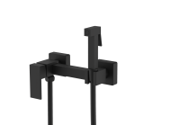 Смеситель Splenka настенный с гигиеническим душем S98.51.06 Черный