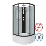 Душевая кабина Niagara Classic NG-6708-14BKT (90х90х210) высокий поддон(40см),черный,стекло прозрачное,4 места