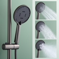 Душевая система Splenka с термостатом для ванны S223.26.09 Графит