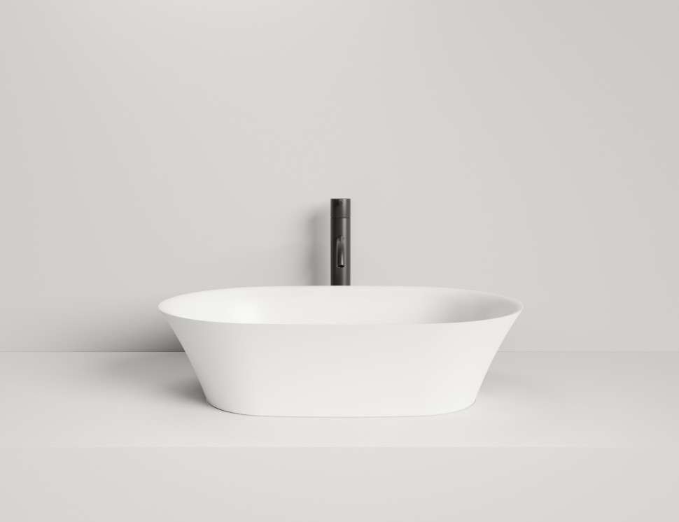 Раковина накладная MONA 600х390х165 S-Sense Глянцевое