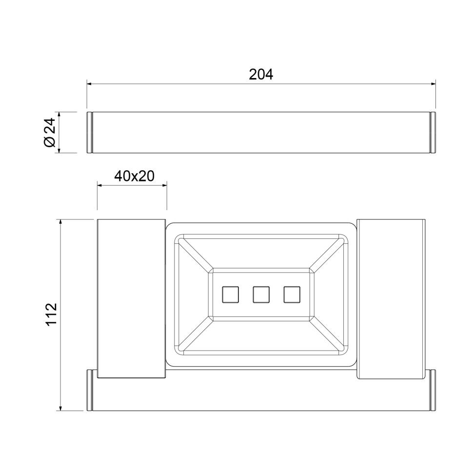 Полка Timo Luiro 18522/17 золото матовое
