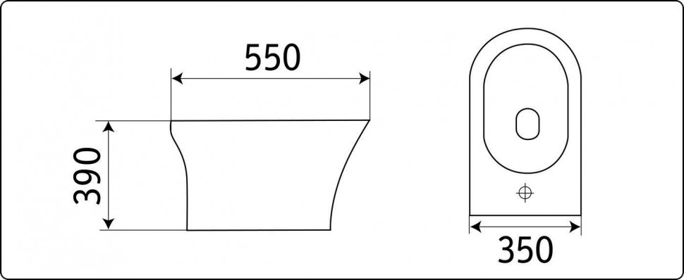 Биде напольное CeramaLux 1217C
