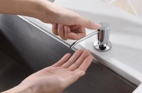 Дозатор для жидкого мыла REIN, D002-CR, хром, Paulmark