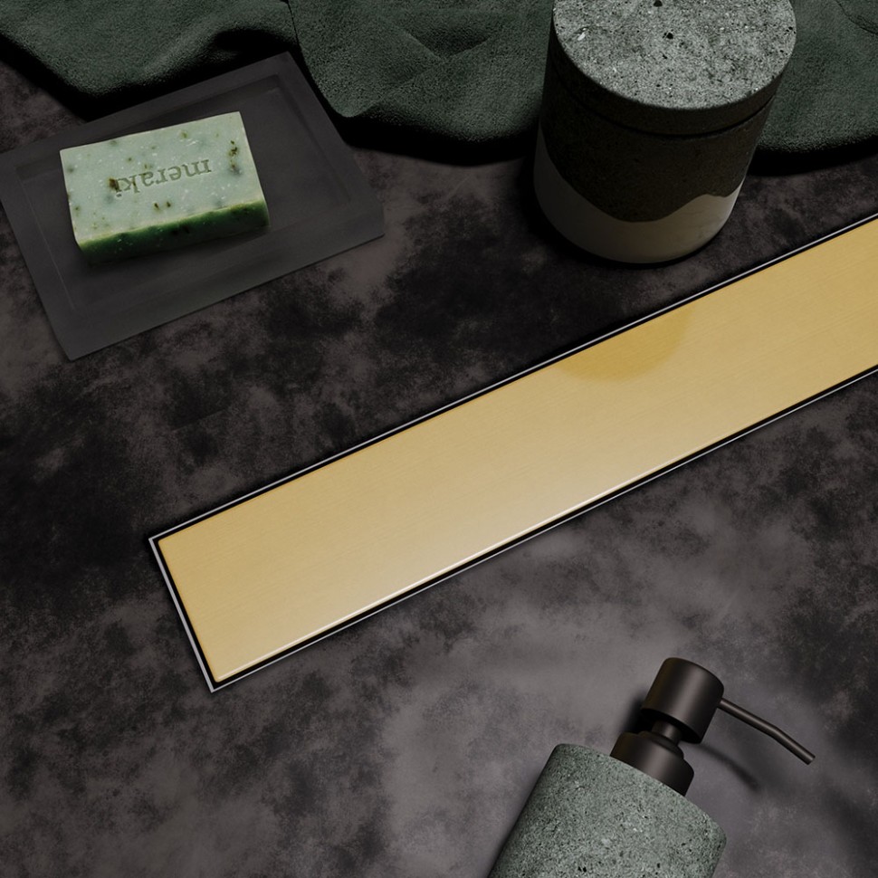 Душевой лоток Veconi Stesso Gold 800