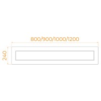 Экран для душевого поддона RGW NА/CL-S (фронтальный) (900)