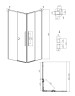 1/2 душевого ограждения Grossman Galaxy 1/2.K33.01.11L.21.02 (110*195) раздвижная(левая),черный матовый,стекло шиншилла,1 место