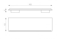 Полка ABBER Funktion AA1162 хром