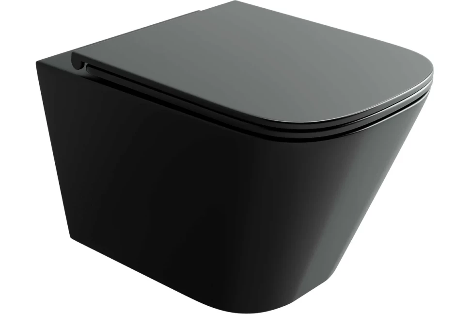 Подвесной унитаз Union безободковый, смыв торнадо CN4009TMB