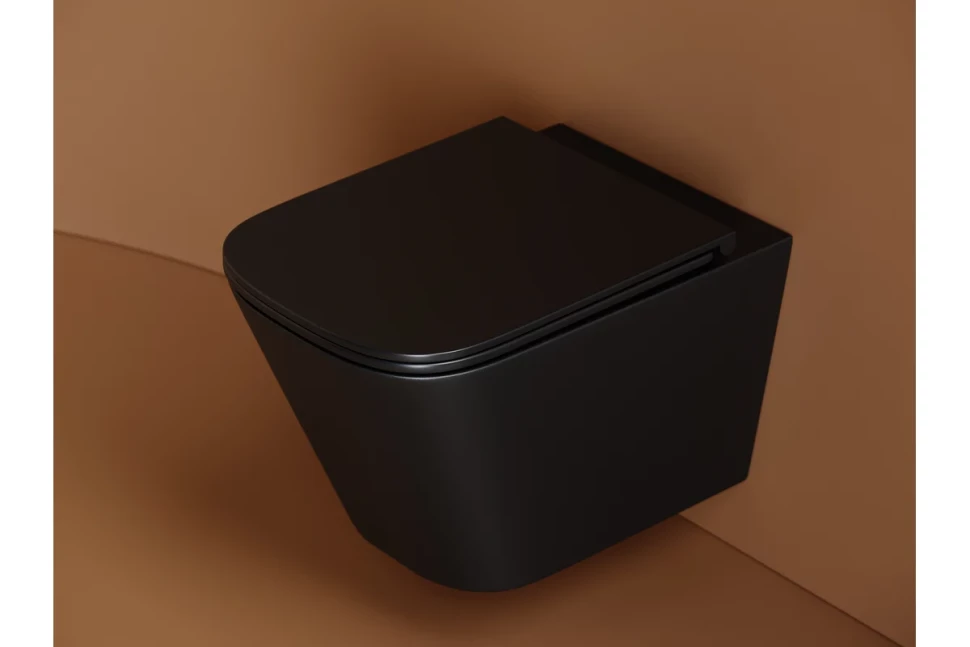 Подвесной унитаз Union безободковый, смыв торнадо CN4009TMB