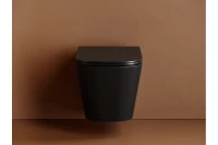 Подвесной унитаз Union безободковый, смыв торнадо CN4009TMB