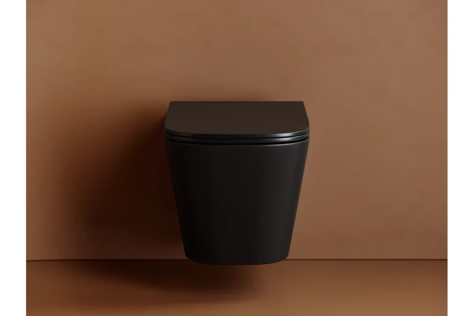 Подвесной унитаз Union безободковый, смыв торнадо CN4009TMB