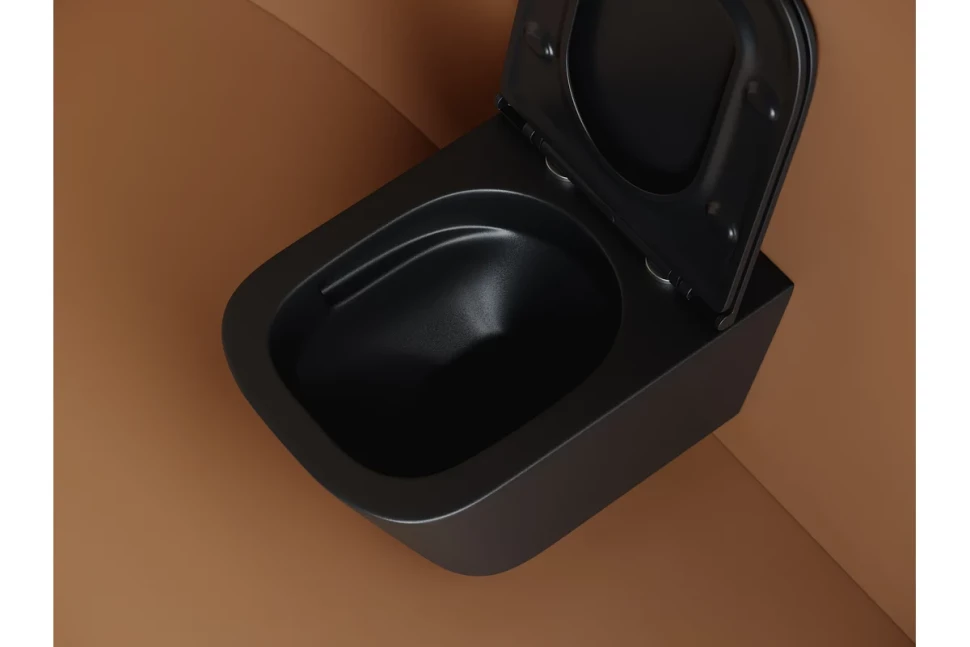 Подвесной унитаз Union безободковый, смыв торнадо CN4009TMB