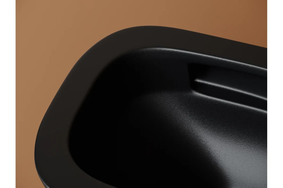 Подвесной унитаз Union безободковый, смыв торнадо CN4009TMB