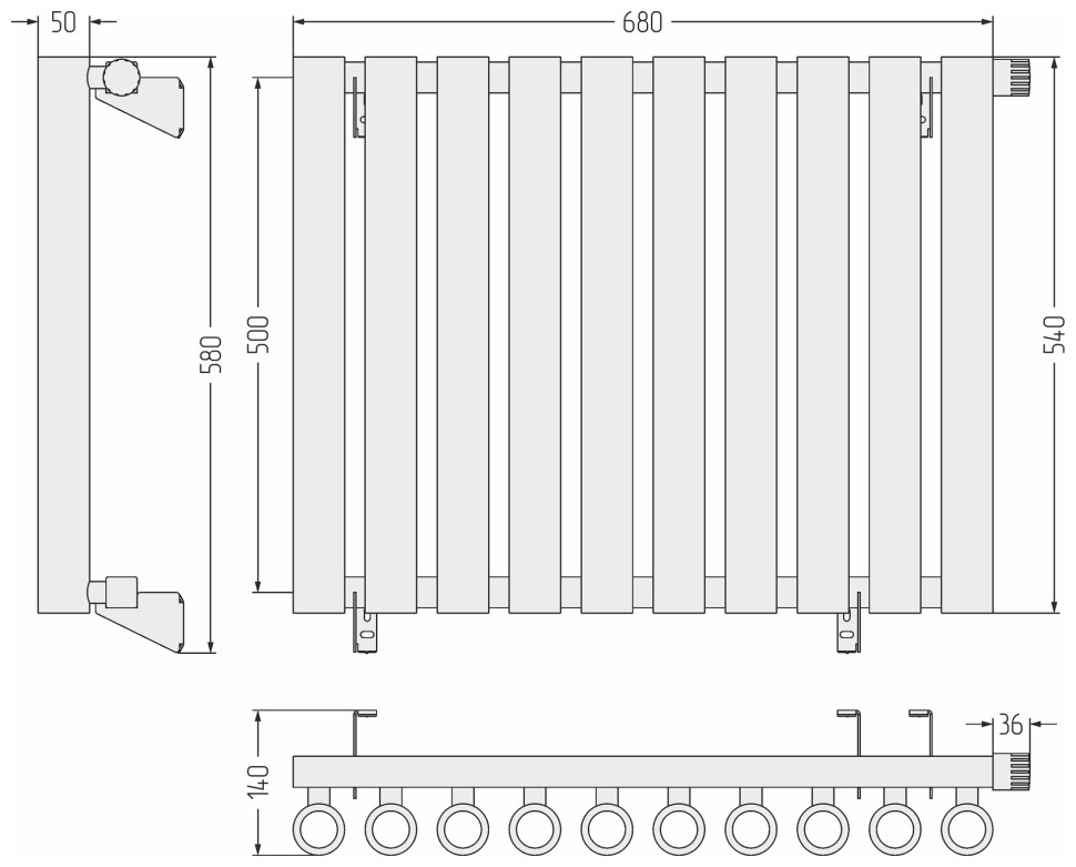 Кумир-0 EU50 правый 500х680 10 секций