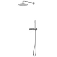 Душевая система ABBER Wasser Kreis 316 AF8118BGG скрытого монтажа без излива, брашированная оружейная сталь