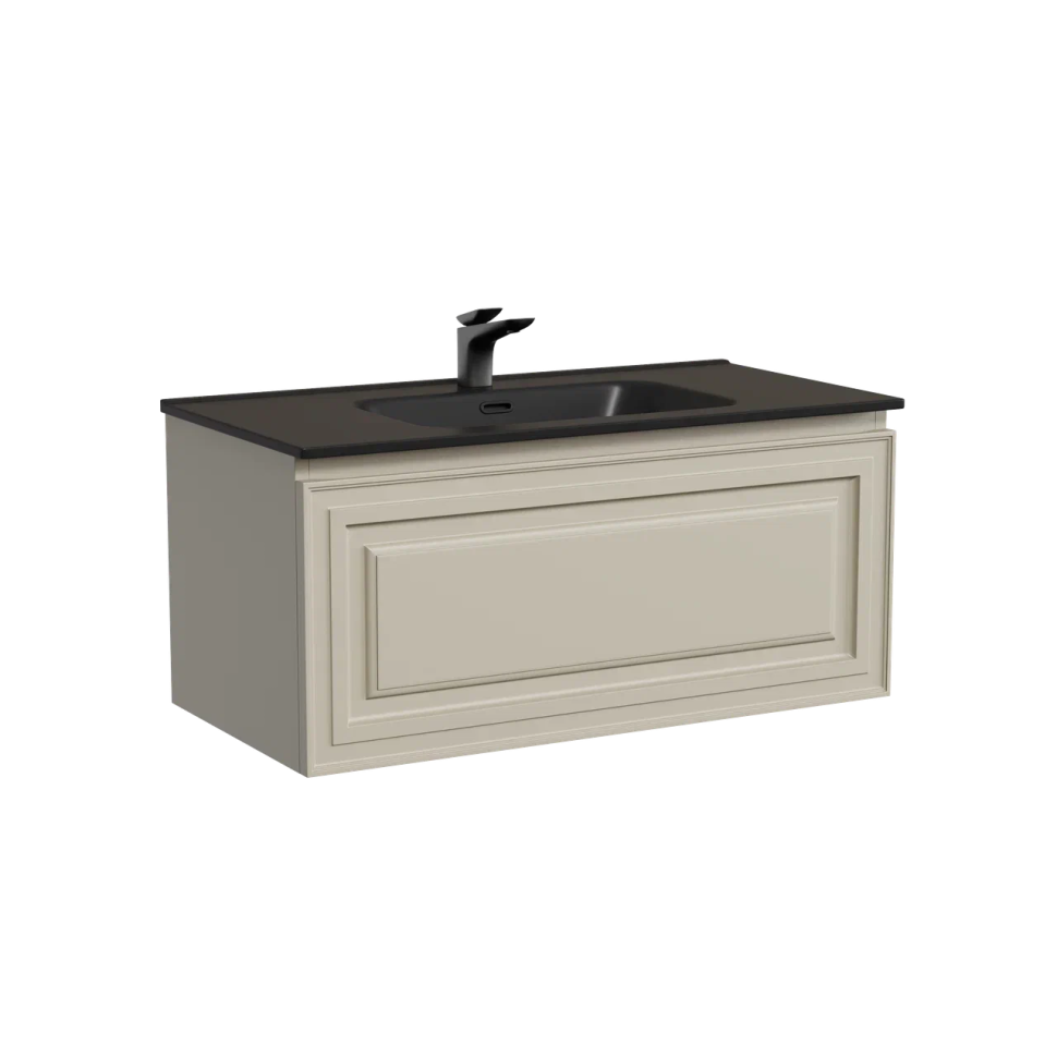 Тумба подвесная SANCOS Very 890х445х406, c одним ящиком оснащенным доводчиками, Beige Soft , арт.VR90CE