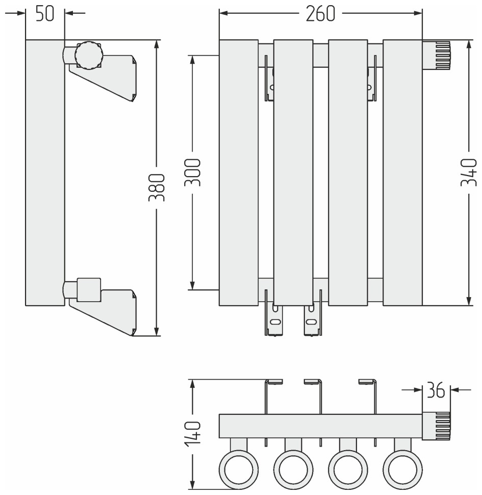 Кумир-0 EU50 правый 300х260 4 секции
