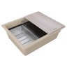 Мойка LUMI-MULTI SINK 55 UNI, IT-GRANIT, LU-MULTI 55-LA, латте, 550х450, Paulmark