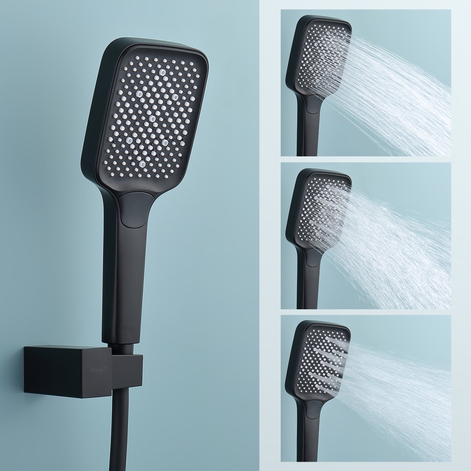 Смеситель Raglo для ванны и душа, черный