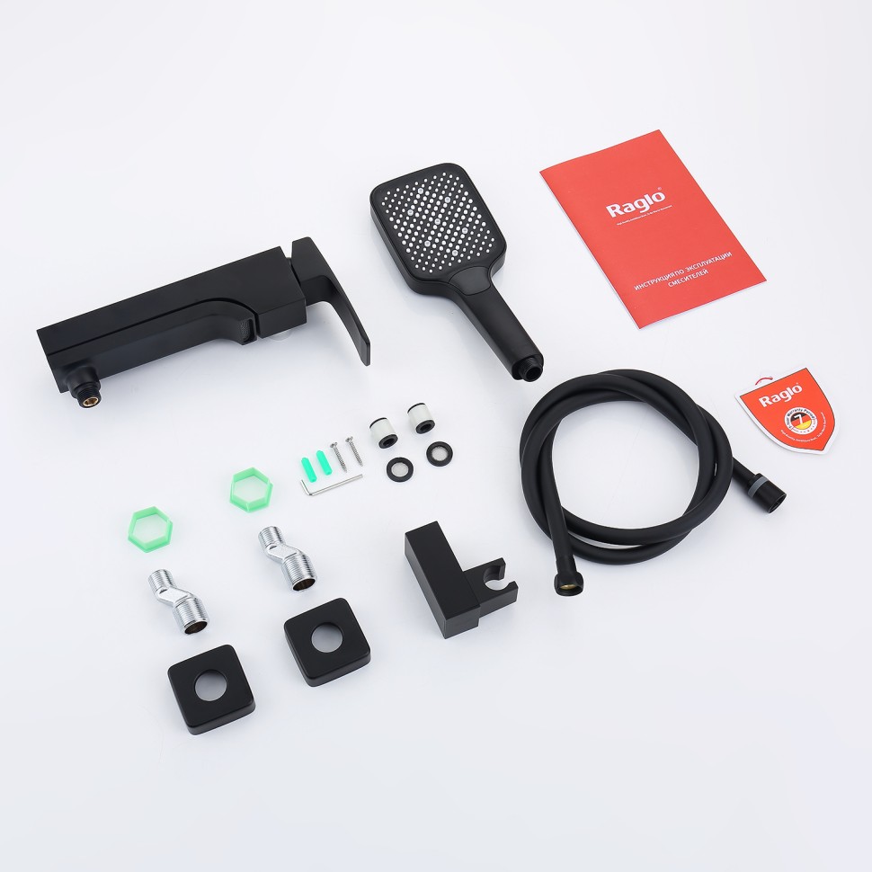 Смеситель Raglo для ванны и душа, черный