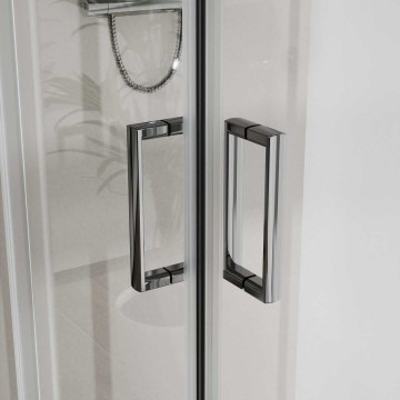 Душевой уголок Сити (City) VSS-5CT800CL, 800*800, хром, стекло прозрачное