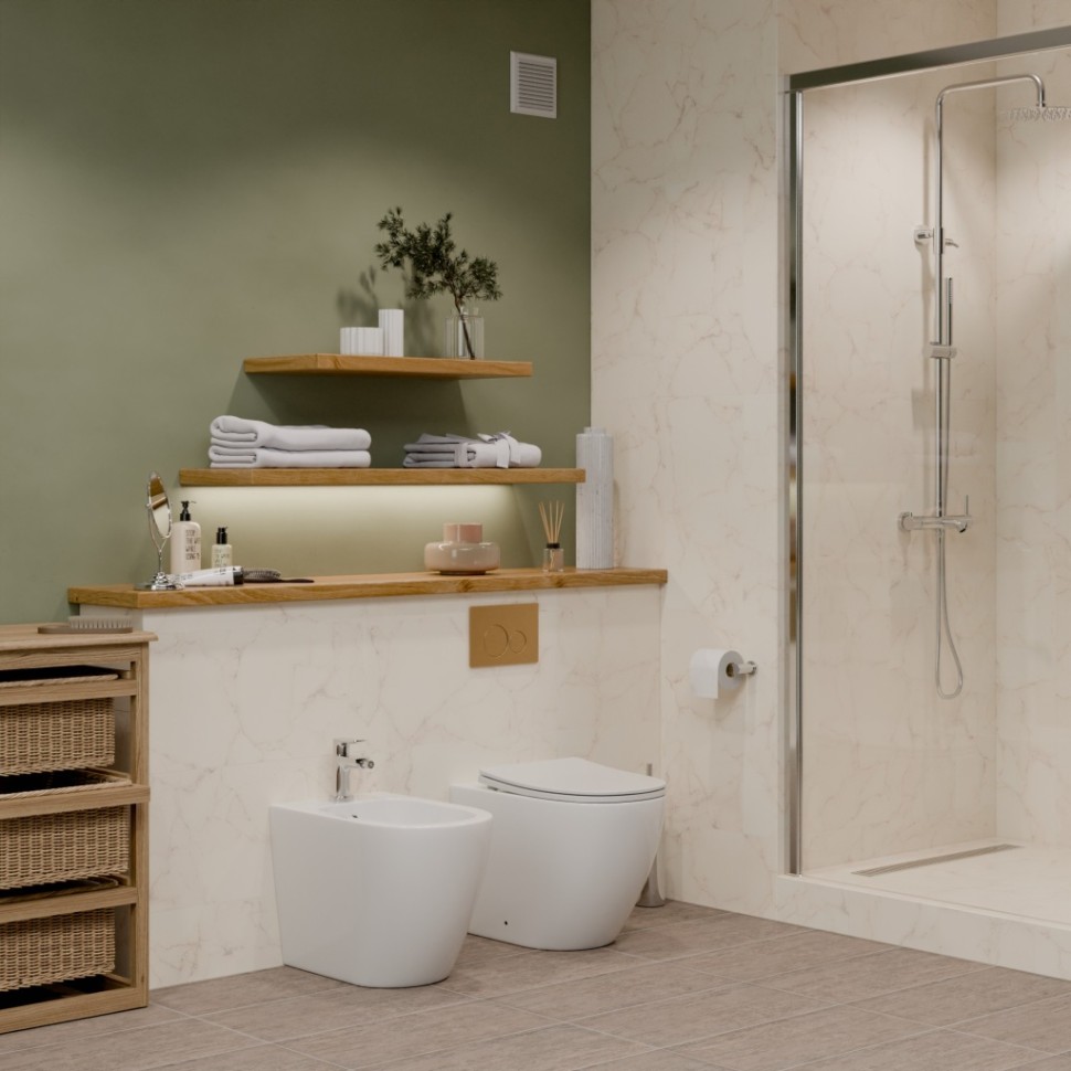 Биде IBERICA BLANCA BILBAO BIDE глянцевый белый (IB.BLA.B32)