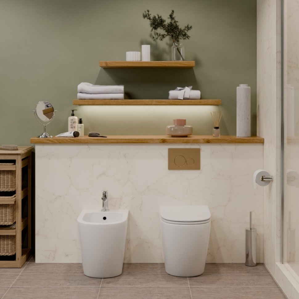 Биде IBERICA BLANCA BILBAO BIDE глянцевый белый (IB.BLA.B32)