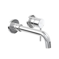 Смеситель для раковины VENTAS R скрытого монтажа, раздельный, хром глянцевый