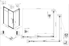 Душевой уголок Ультима (Ultima) VSR-7UL1012CLG, 1200*1000, брашированное золото, стекло прозрачное