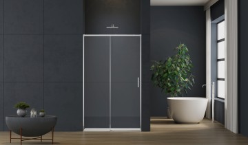 Душевая дверь Софт 2 (Soft 2) VDS-3SO2140CL, 1400, хром, стекло прозрачное