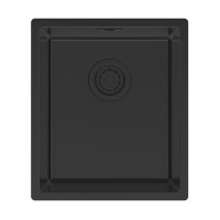 Мойка LASSAN 38 UNI, нерж. сталь, LA38-MBN, матовый черный, NANO-PVD, 380х440мм, Paulmark