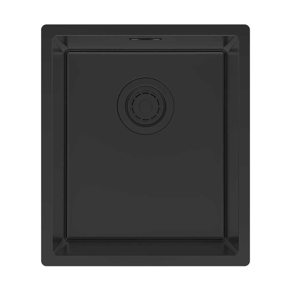 Мойка LASSAN 38 UNI, нерж. сталь, LA38-MBN, матовый черный, NANO-PVD, 380х440мм, Paulmark