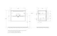 База под раковину подвесная BelBagno ETNA39-700/390-2C-SO-RN-P Rovere Nature