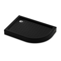 Душевой поддон Veconi Tezeo acrylic TZ-55LB, 1000x900x150, акрил, черный