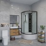 Душевая кабина Niagara Classic NG-6708-14BKTG (90х90х210) высокий поддон(40см),черный,стекло прозрачное,4 мест