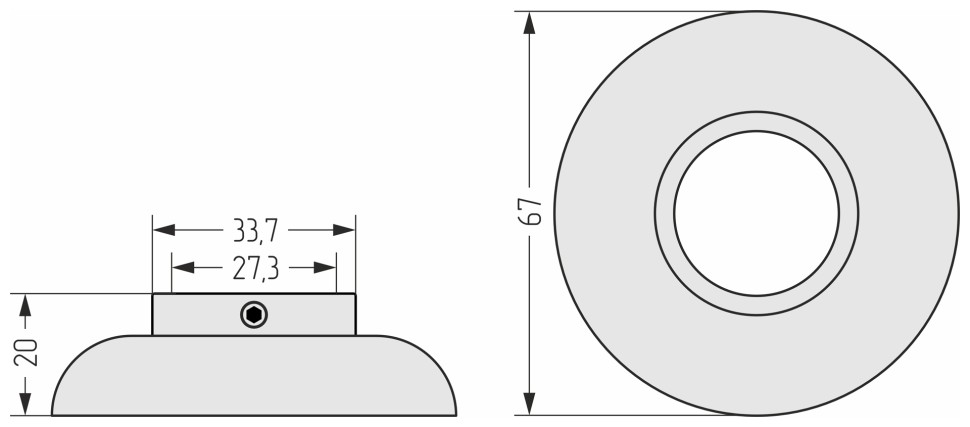 Отражатель декоративный (d 3/4")
