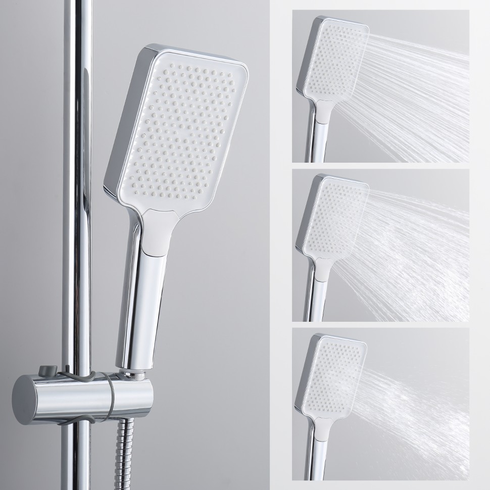 Душевая система Splenka с термостатом для ванны S224.26 Хром