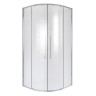 Душевое ограждение Niagara Nova NG-3627-34 (100х100х195) четверть круга, хром,двери раздвижные,стекло шиншилла,1 место