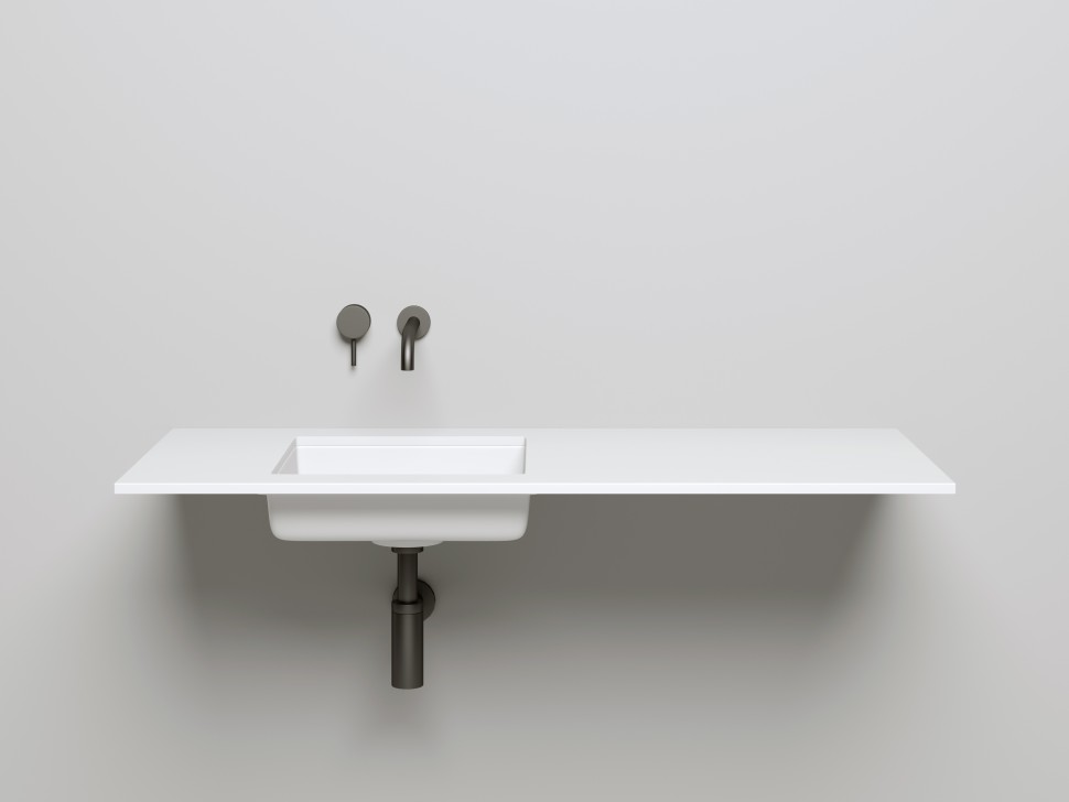 Раковина встраиваемая MAREA 07  в цвете по RAL 420х420х125 S-Stone Матовое