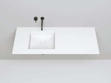 Раковина встраиваемая MAREA 07 в цвете по RAL 420х420х125 S-Stone Матовое