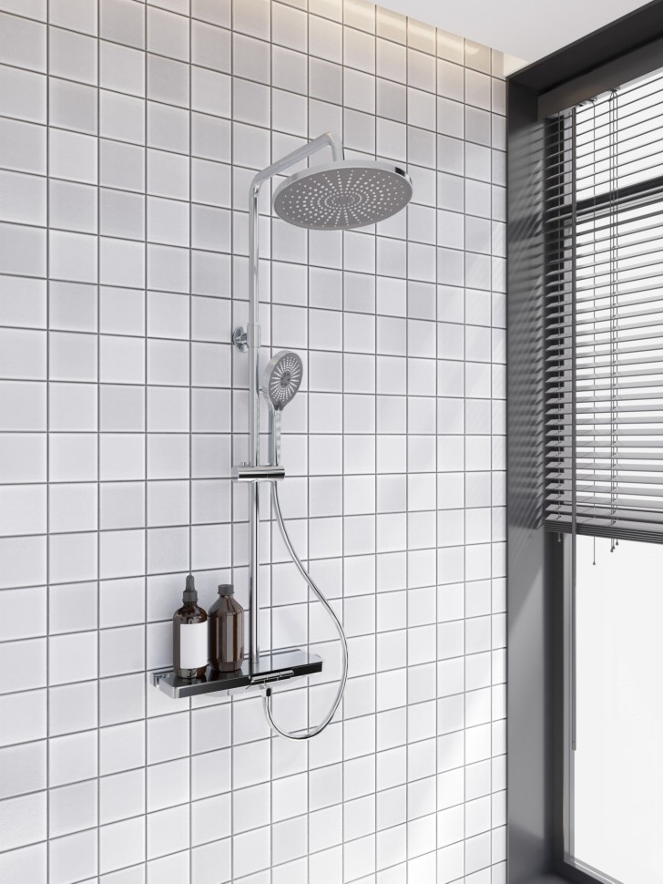 Душевая стойка ENNA, хром глянец