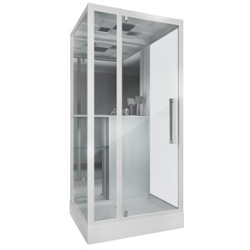 Душевая кабина Grossman Style GR161 (90x90x215) дверь распашная,5 мест
