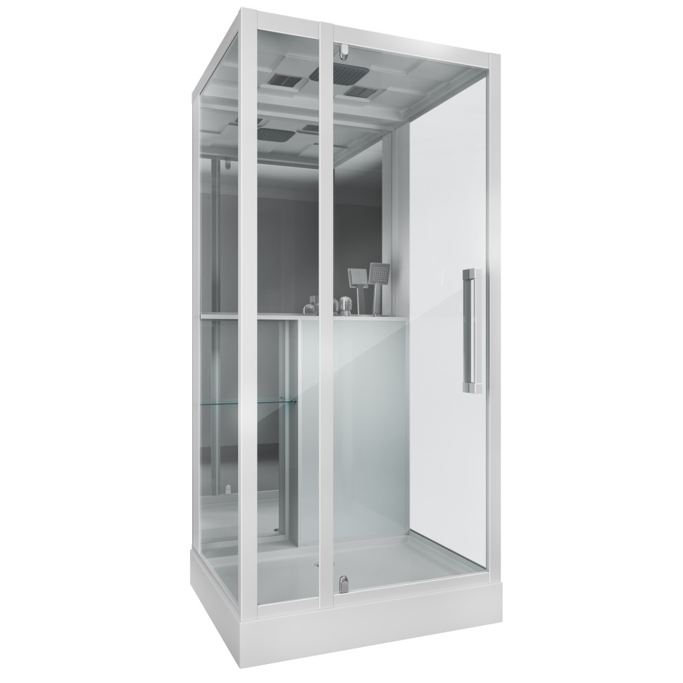 Душевая кабина Grossman Style GR161 (90x90x215) дверь распашная,5 мест