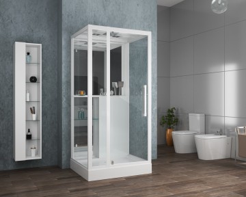 Душевая кабина Grossman Style GR161 (90x90x215) дверь распашная,5 мест