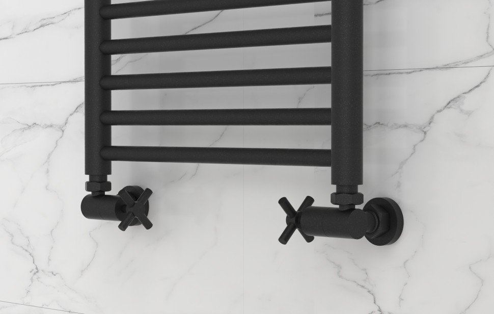 Вентиль 3D левый крест (G 1/2" НР х G 3/4" НГ)