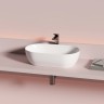 Раковина CERAMICANOVA Twist накладная овальной формы 500x300x140 белый CN12001