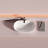 Раковина CERAMICANOVA Twist накладная овальной формы 500x300x140 белый CN12001