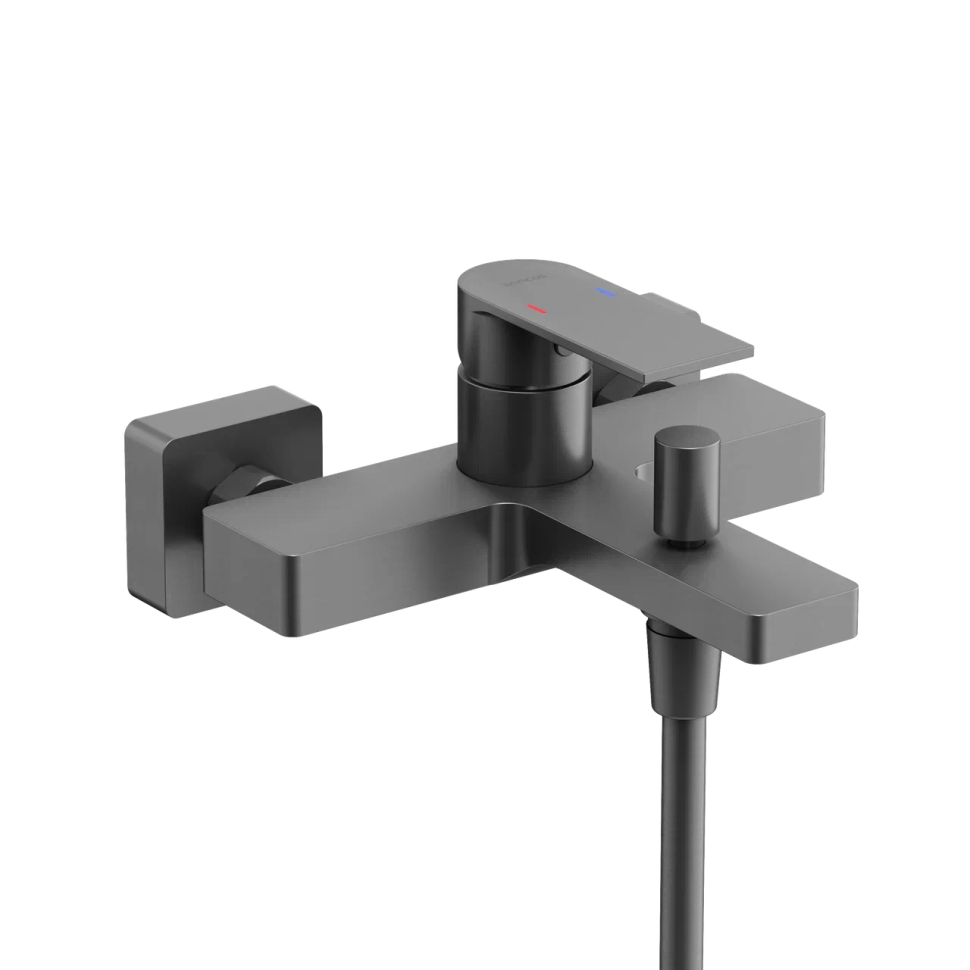 Смеситель для ванны и душа SANCOS Studio, вороненая сталь, арт. SC9018GG