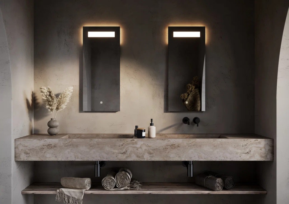 Зеркало для ванной комнаты SANCOS Solo 350х800 с подсветкой, арт. SL35