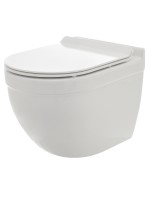 AQM2006 Унитаз подвесной с сиденьем SoftClose, технология смыва Rimless, скрытый крепеж. 520х360х410